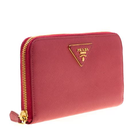 prada long wallet dimension|Prada zipper wallet.